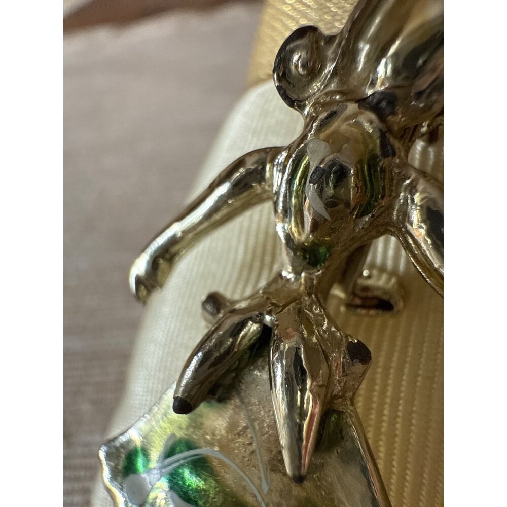 Vintage Mexican Dancer Brooch Pin Silver Tone Fiesta Skirt Enamel Accents - Picture 3 of 12
